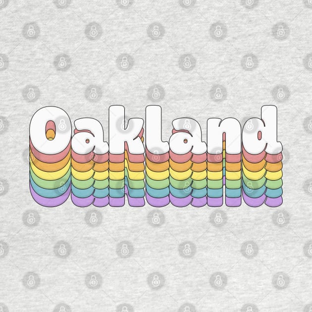 Oakland // Retro Typography Design by DankFutura